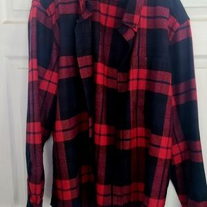 Vintage Woolrich Red and Black Checkered Shirt Made In USA